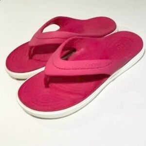 Crocs Pink Flip Flops
